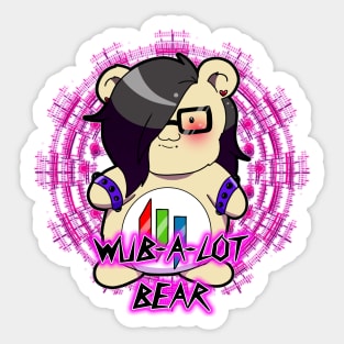 Wub-A-Lot Bear Sticker